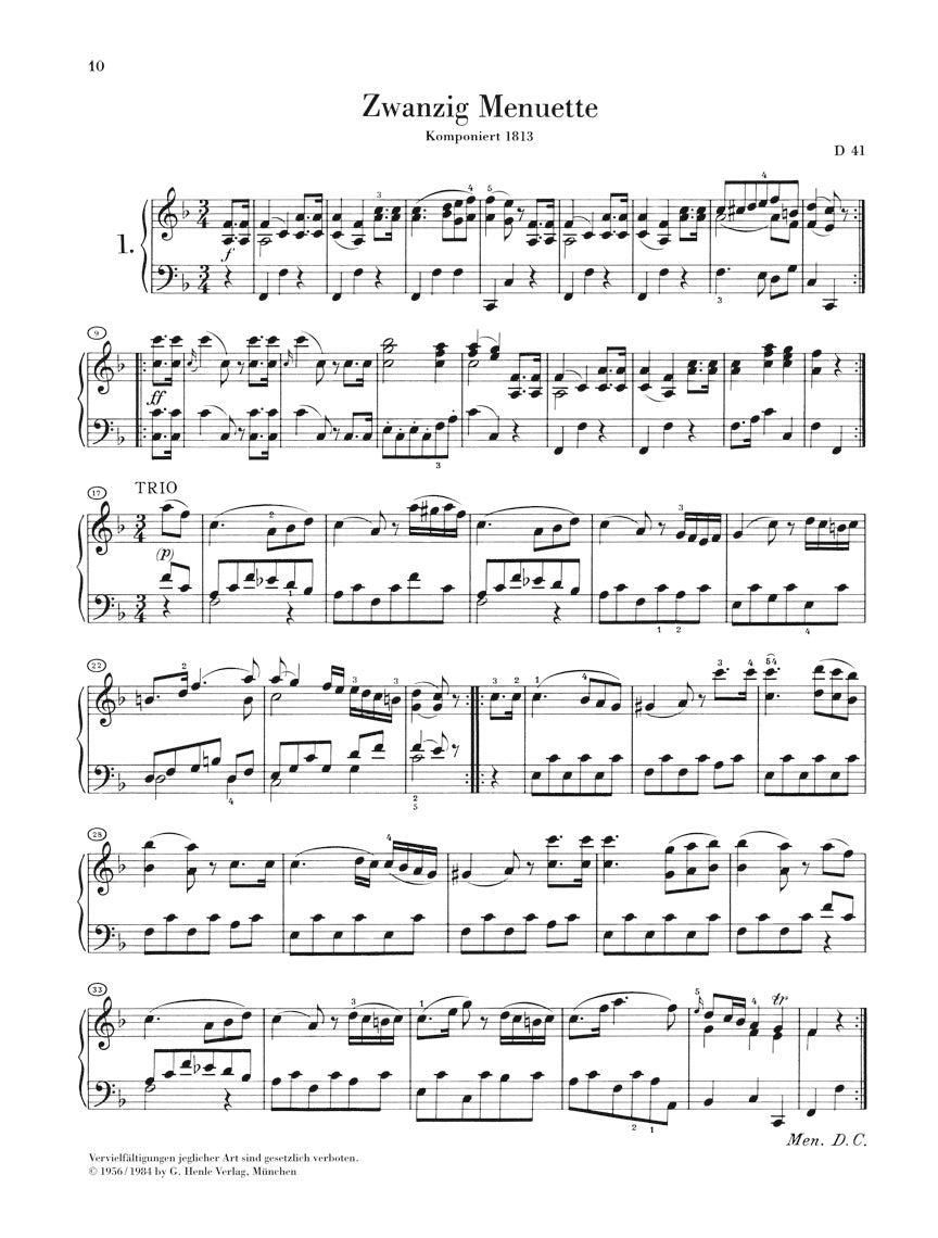 シューベルト:舞曲全集 第1巻