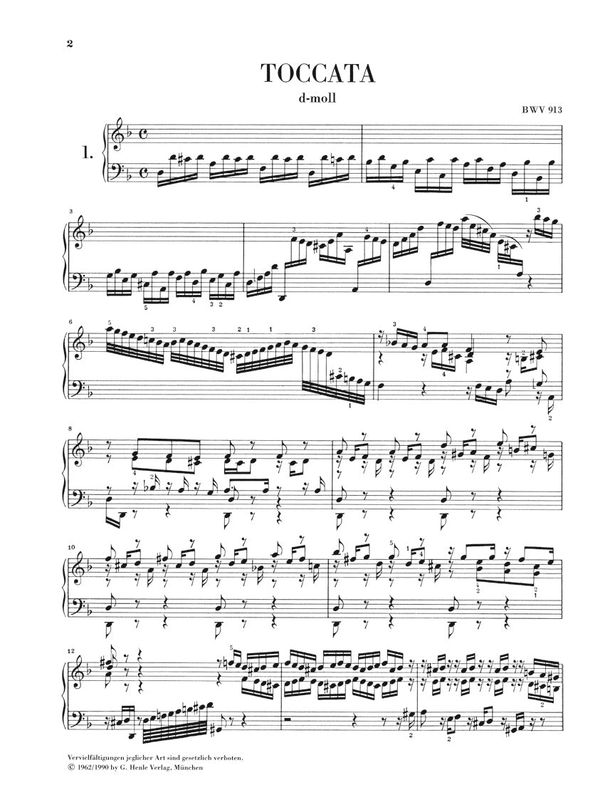 バッハ:トッカータ集 BWV 910 - 916