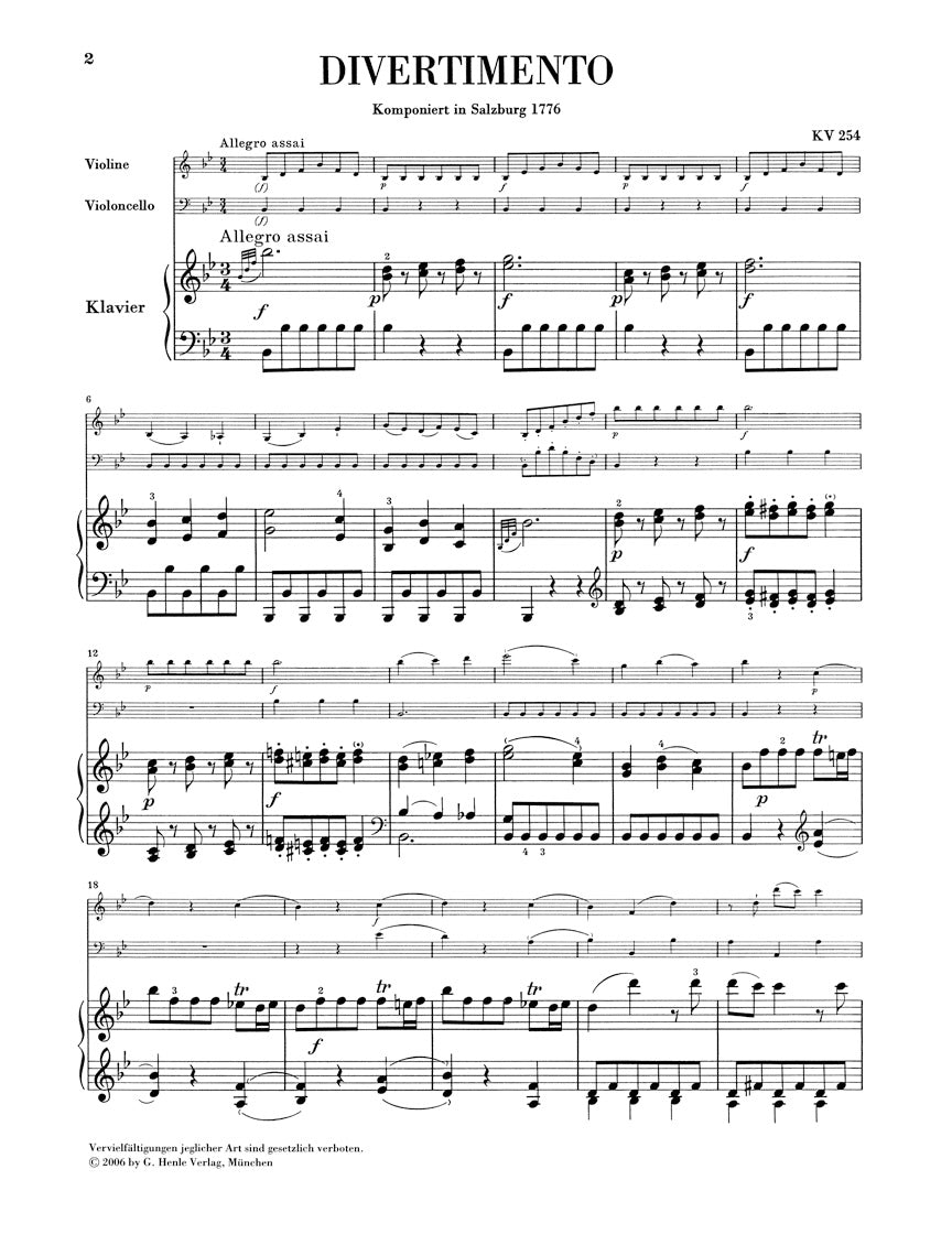 モーツァルト:ピアノ三重奏曲 全集