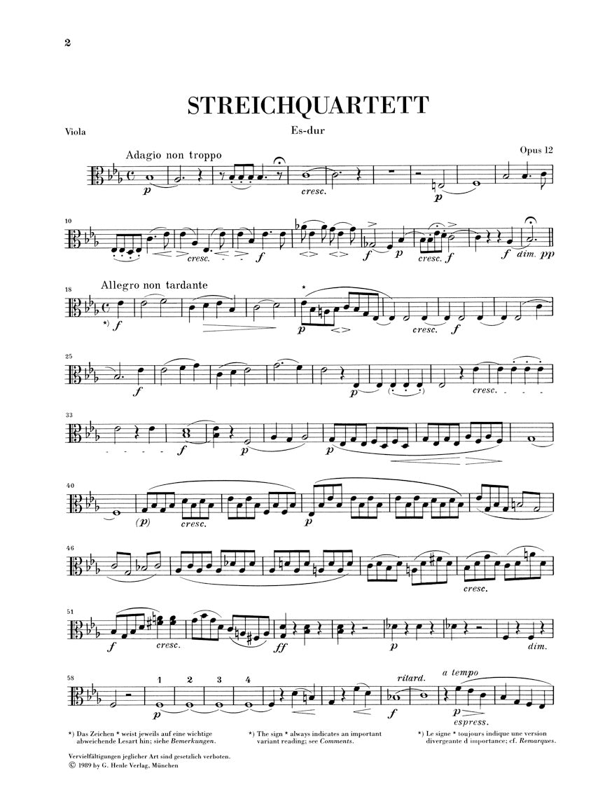 メンデルスゾーン:弦楽四重奏曲集 Op.12 & 13