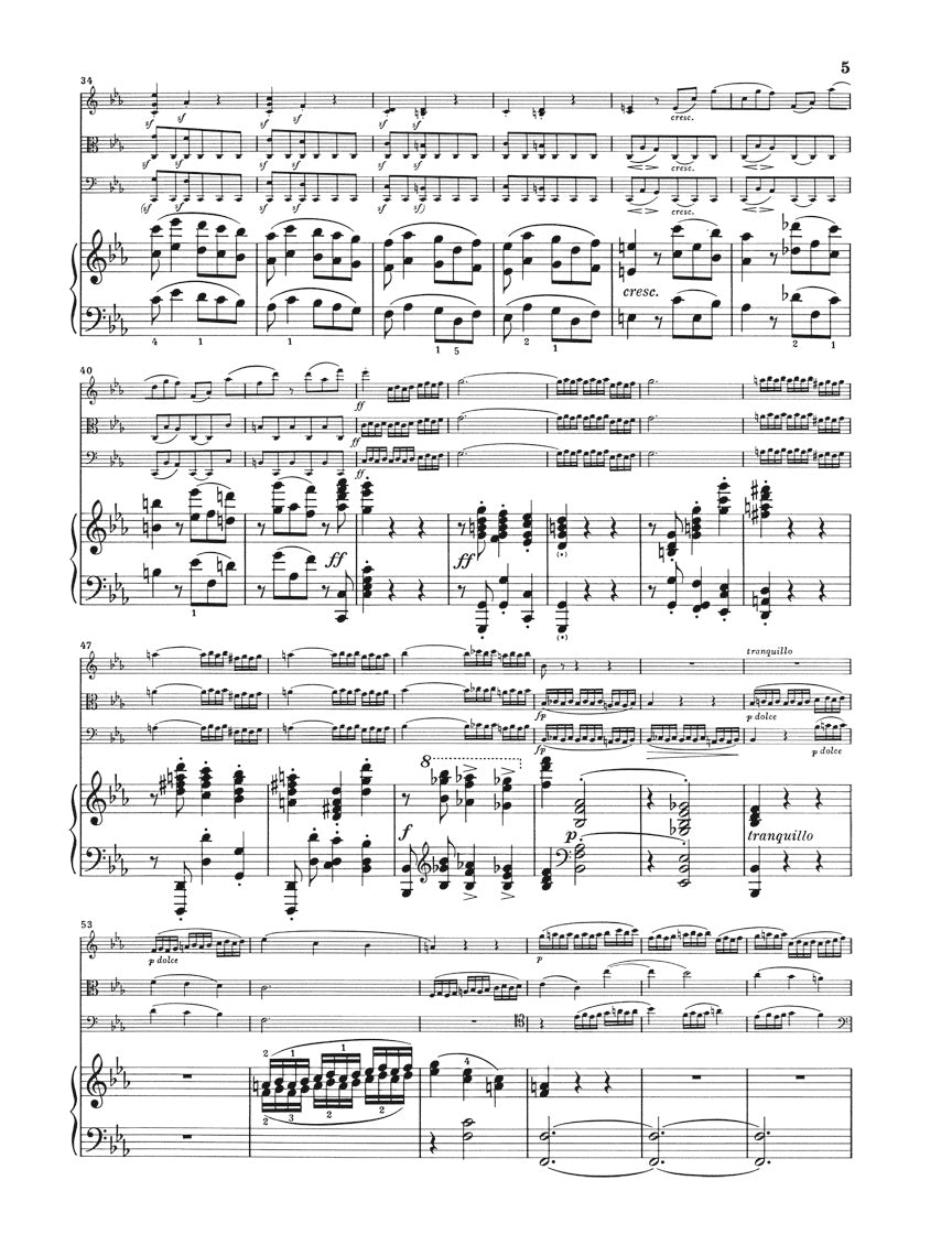 ブラームス:ピアノ四重奏曲 第3番 ハ短調 op. 60