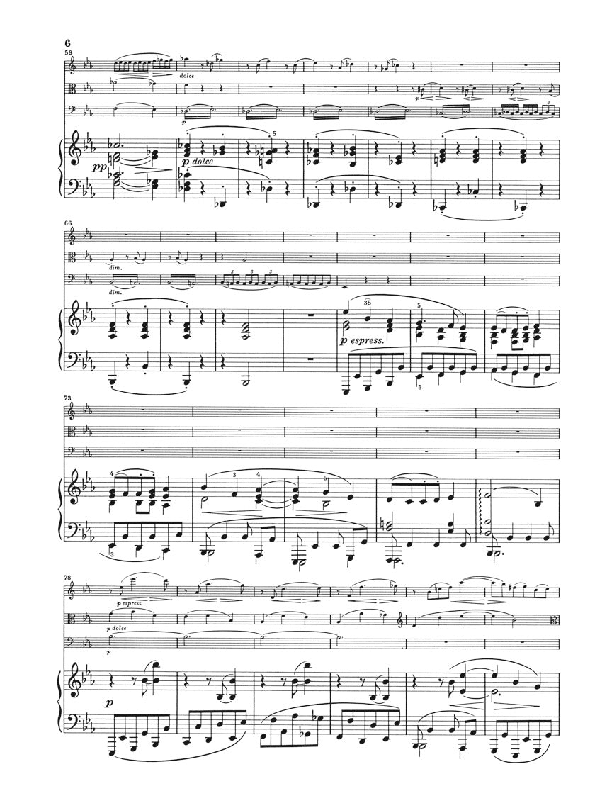 ブラームス:ピアノ四重奏曲 第3番 ハ短調 op. 60