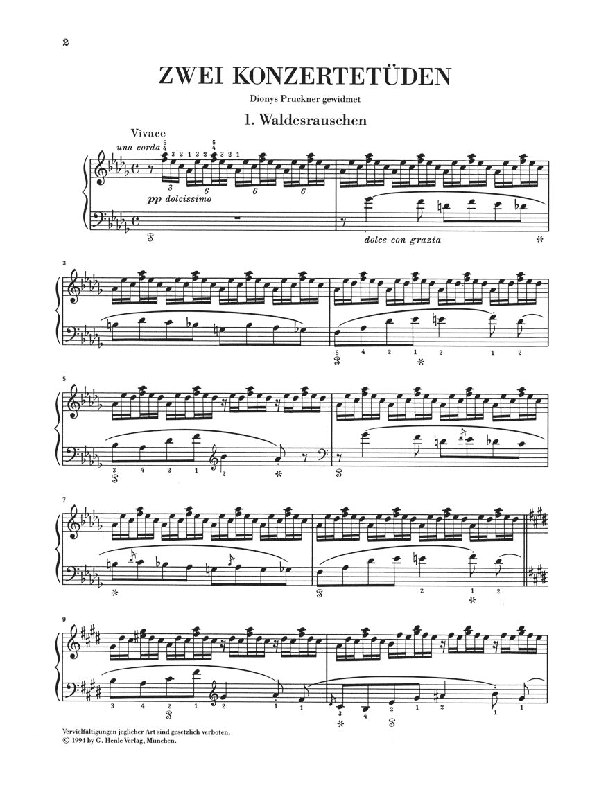 リスト:2つの演奏会用練習曲