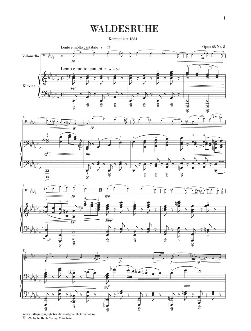 ドヴォルザーク:森の静けさ op. 68