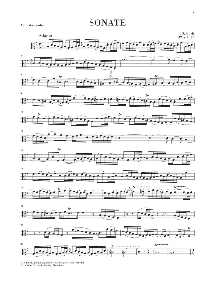 バッハ:3つのチェロ・ソナタ BWV 1027 - 1029