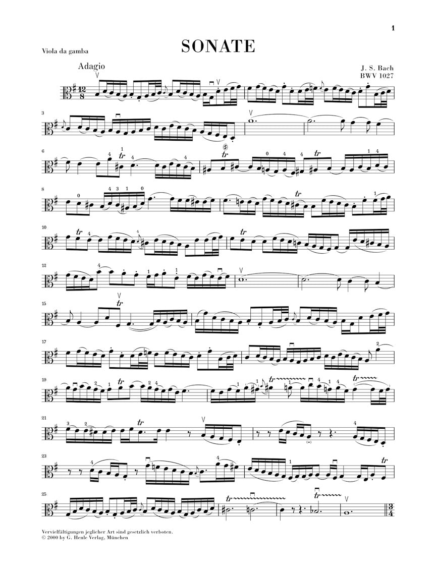 バッハ:3つのチェロ・ソナタ BWV 1027 - 1029