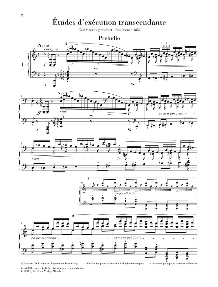 リスト:超絶技巧練習曲集 S 139