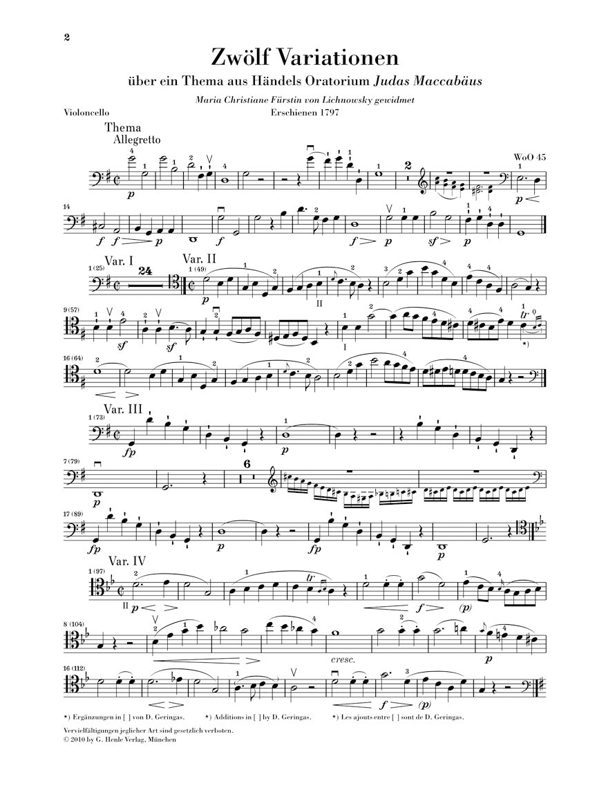ベートーヴェン:変奏曲集