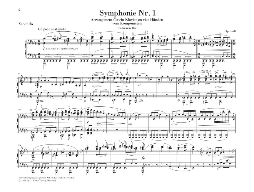 ブラームス:交響曲 第1番 ハ短調 op. 68、第2番 ニ長調 op. 73