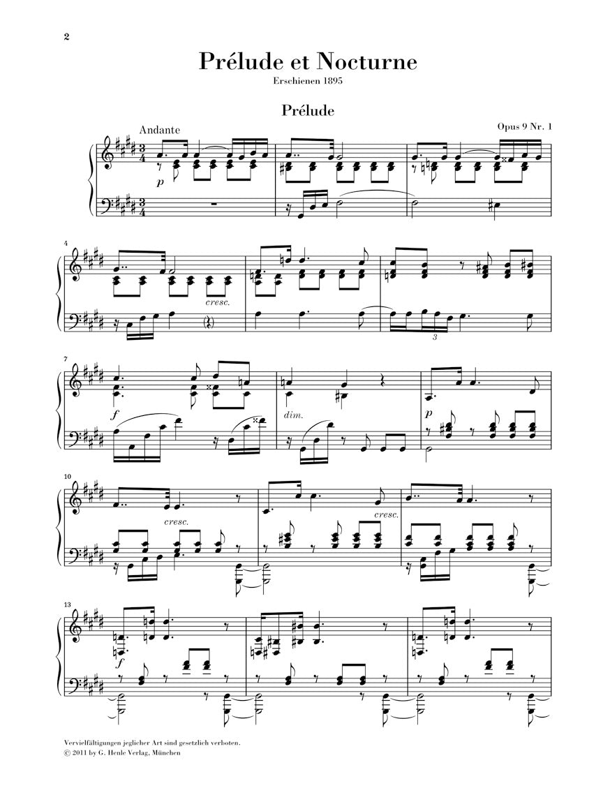 スクリャービン:左手のための前奏曲と夜想曲 op. 9