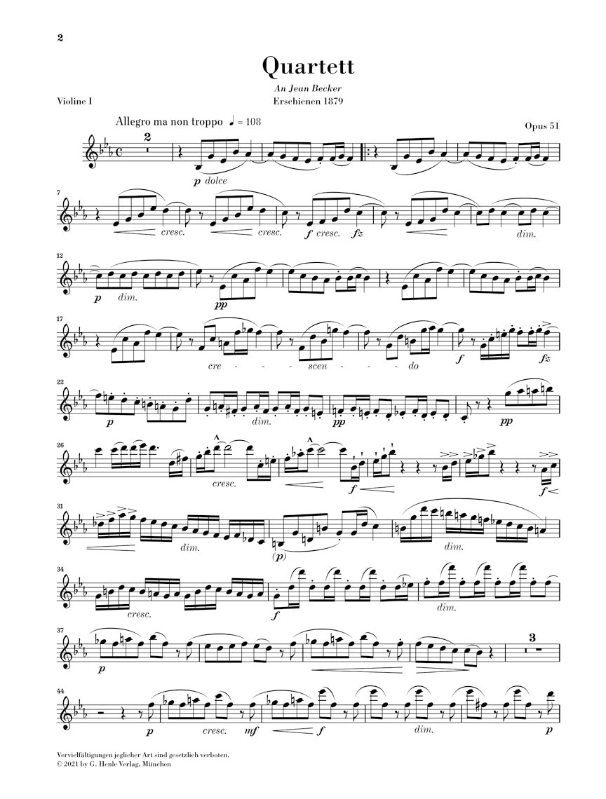 ドヴォルザーク:弦楽四重奏曲 第10番 変ホ長調 op. 51
