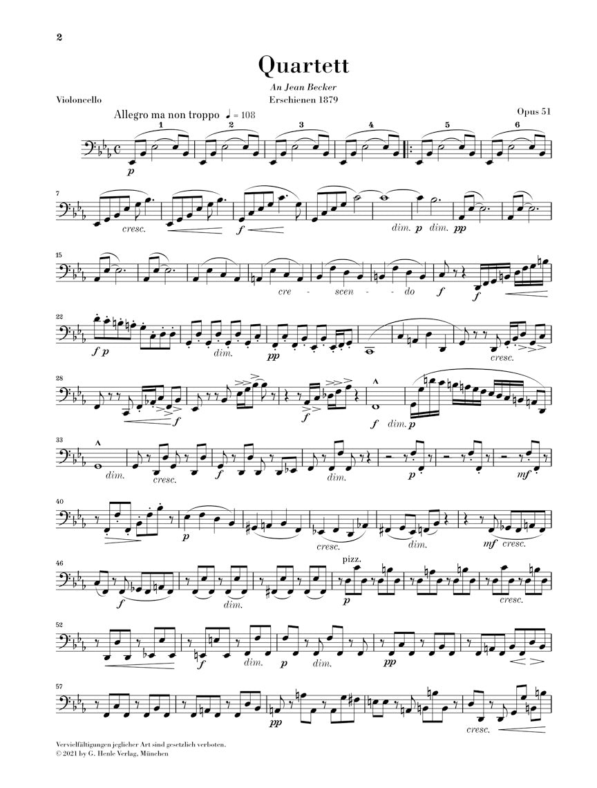 ドヴォルザーク:弦楽四重奏曲 第10番 変ホ長調 op. 51