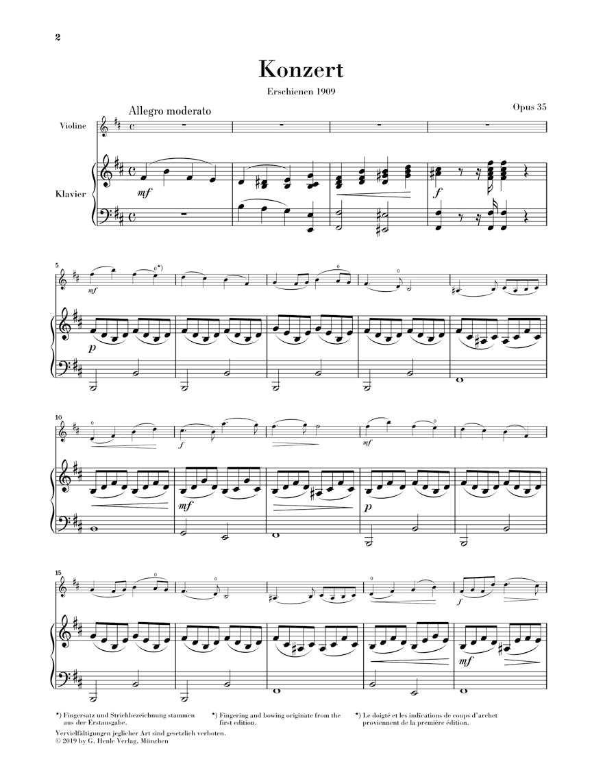 リーディング:ヴァイオリン協奏曲 ロ短調 op. 35
