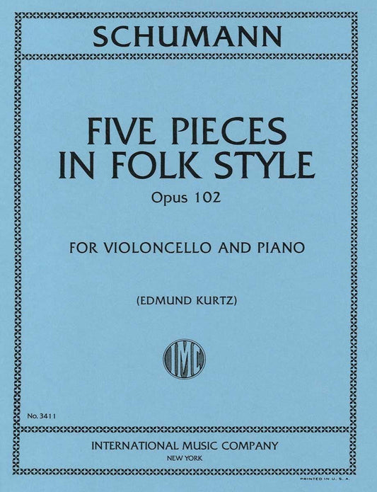 シューマン:5つの民謡風小品集 op. 102