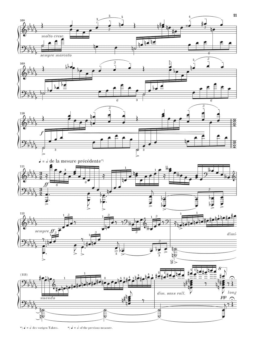 フォーレ:ノクターン 第6番 変ニ長調 op. 63
