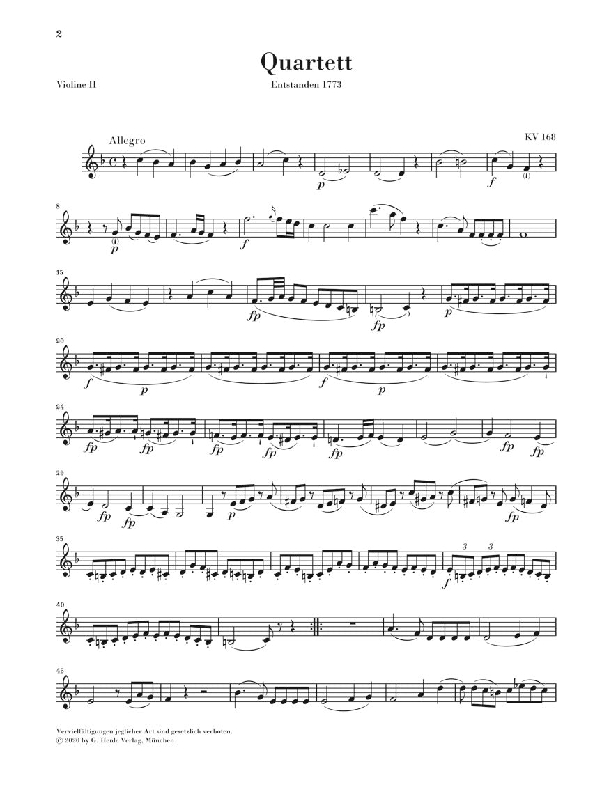 モーツァルト:弦楽四重奏曲集 第2巻