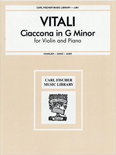 ヴィタリ(ヴィターリ):シャコンヌ ト短調