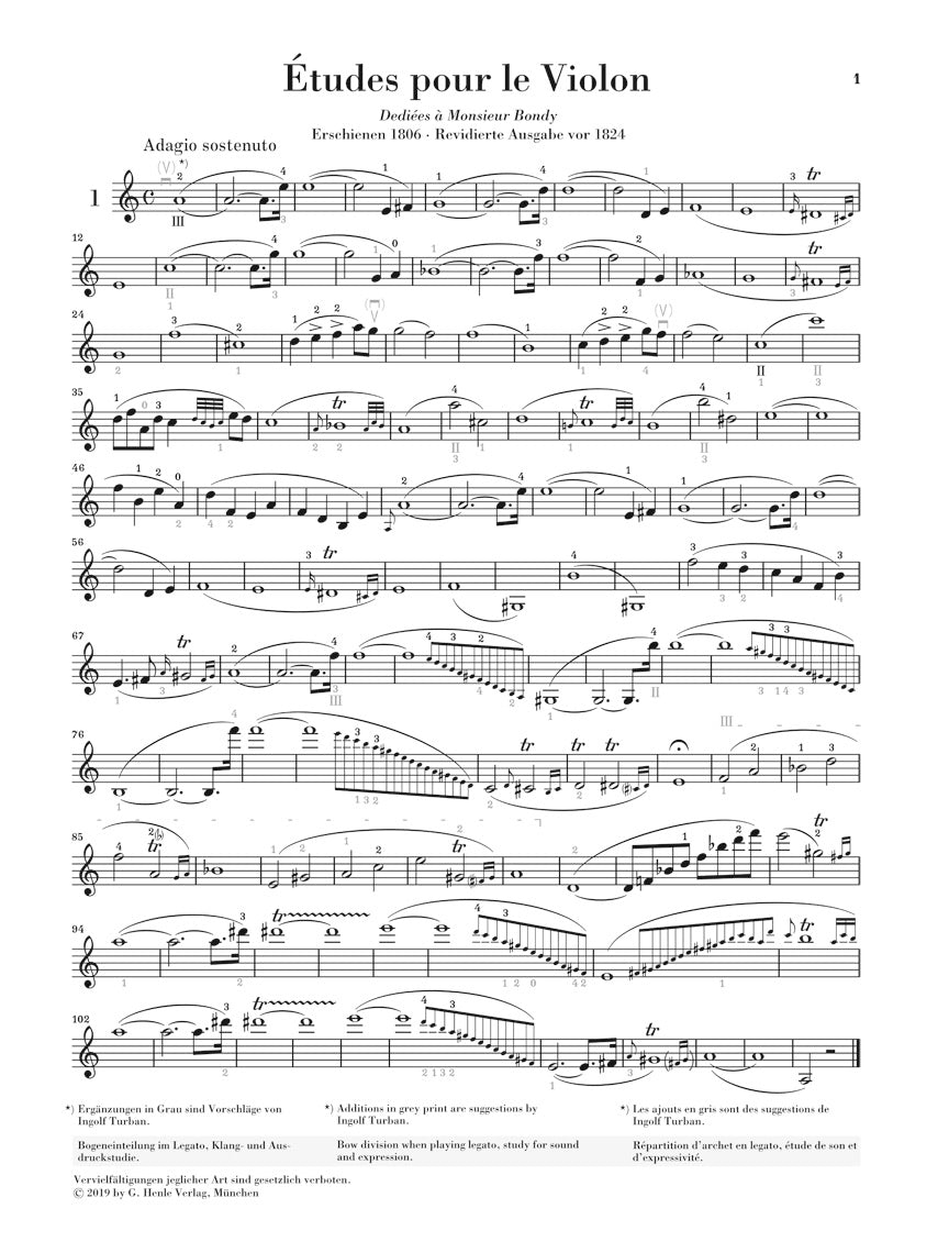 クロイツェル:42の練習曲