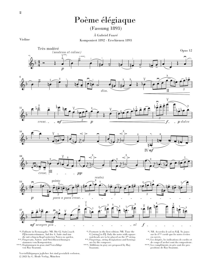 イザイ:悲劇的な詩 op. 12、その他作品集