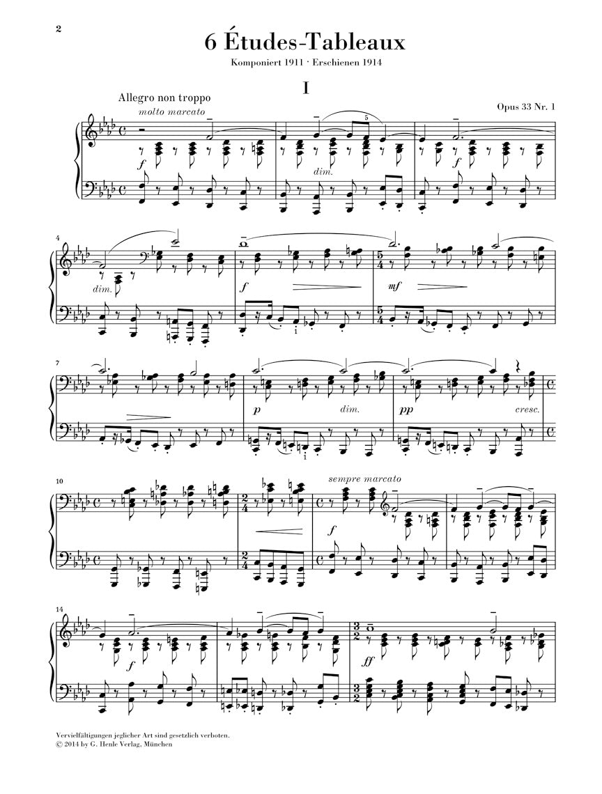 ラフマニノフ:絵画的練習曲集(音の絵) op. 33, op. 39