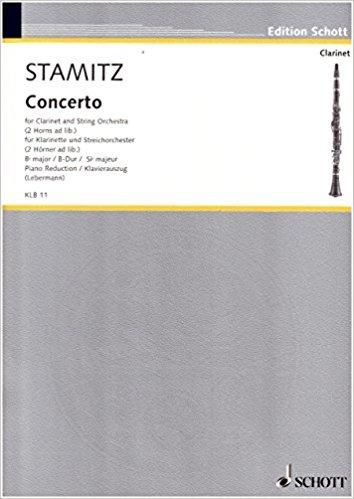 シュターミッツ(ヨハン):クラリネット協奏曲 変ロ長調