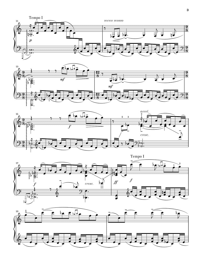 ラフマニノフ:絵画的練習曲集(音の絵) ハ長調 op. 33 - 2