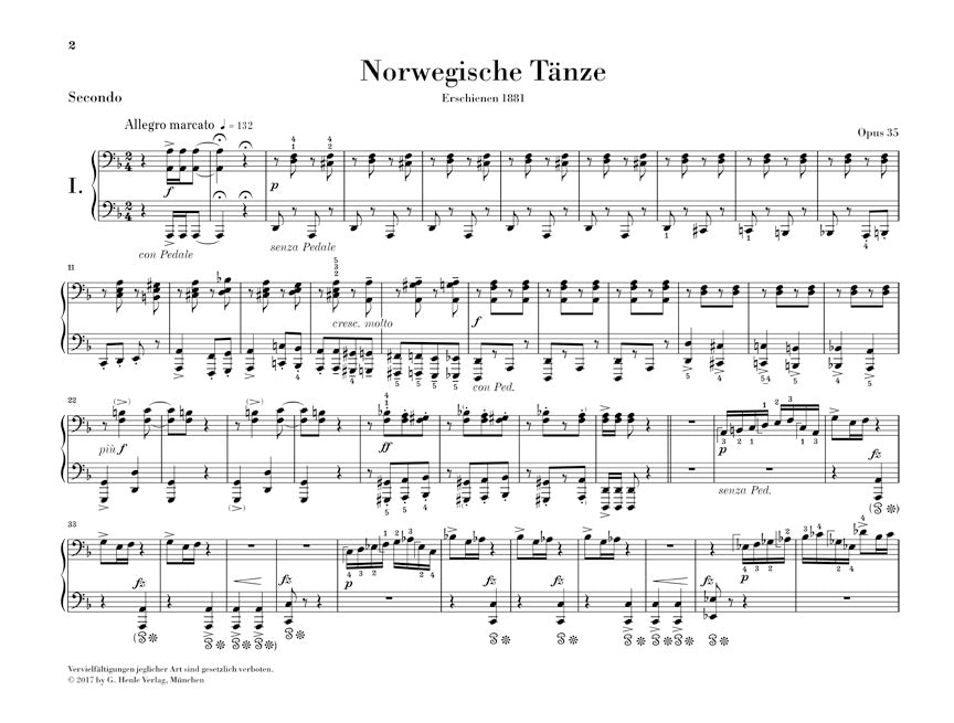 グリーグ:4つのノルウェー舞曲 op. 35