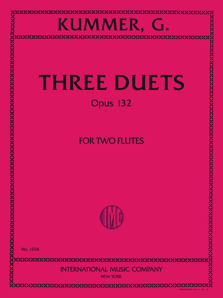 クンマー:3つの二重奏曲集 op.132(2本のフルート)