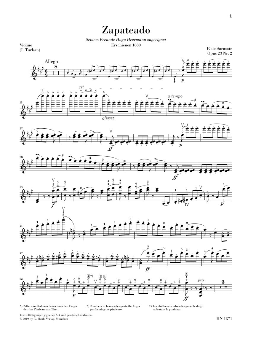 サラサーテ:サパテアード op. 23 - 2(スペイン舞曲 第6番)