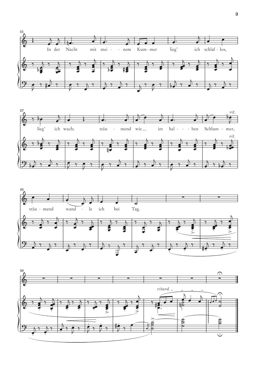 シューマン:リーダークライス op. 24(中声用)