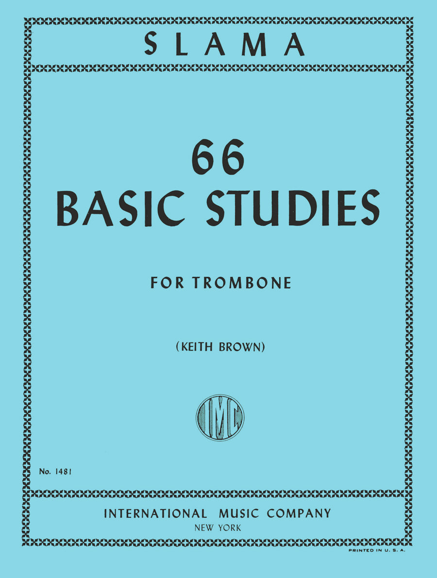 スラーマ:66 基礎練習曲集(トロンボーン独奏)