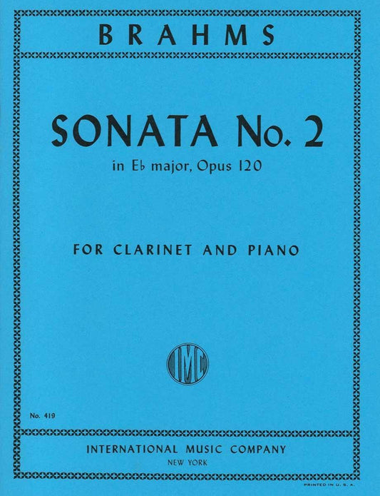 ブラームス:クラリネット・ソナタ 第2番 変ホ長調 op. 120 - 2