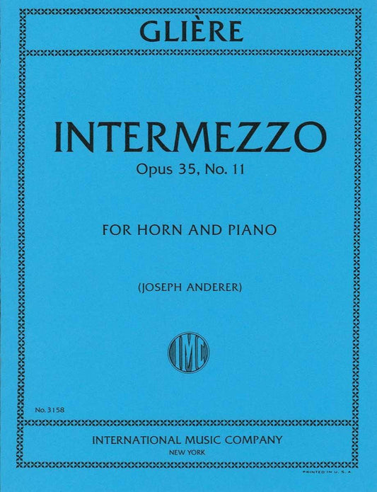 グリエール:間奏曲(インテルメッツォ)op. 35 No.11