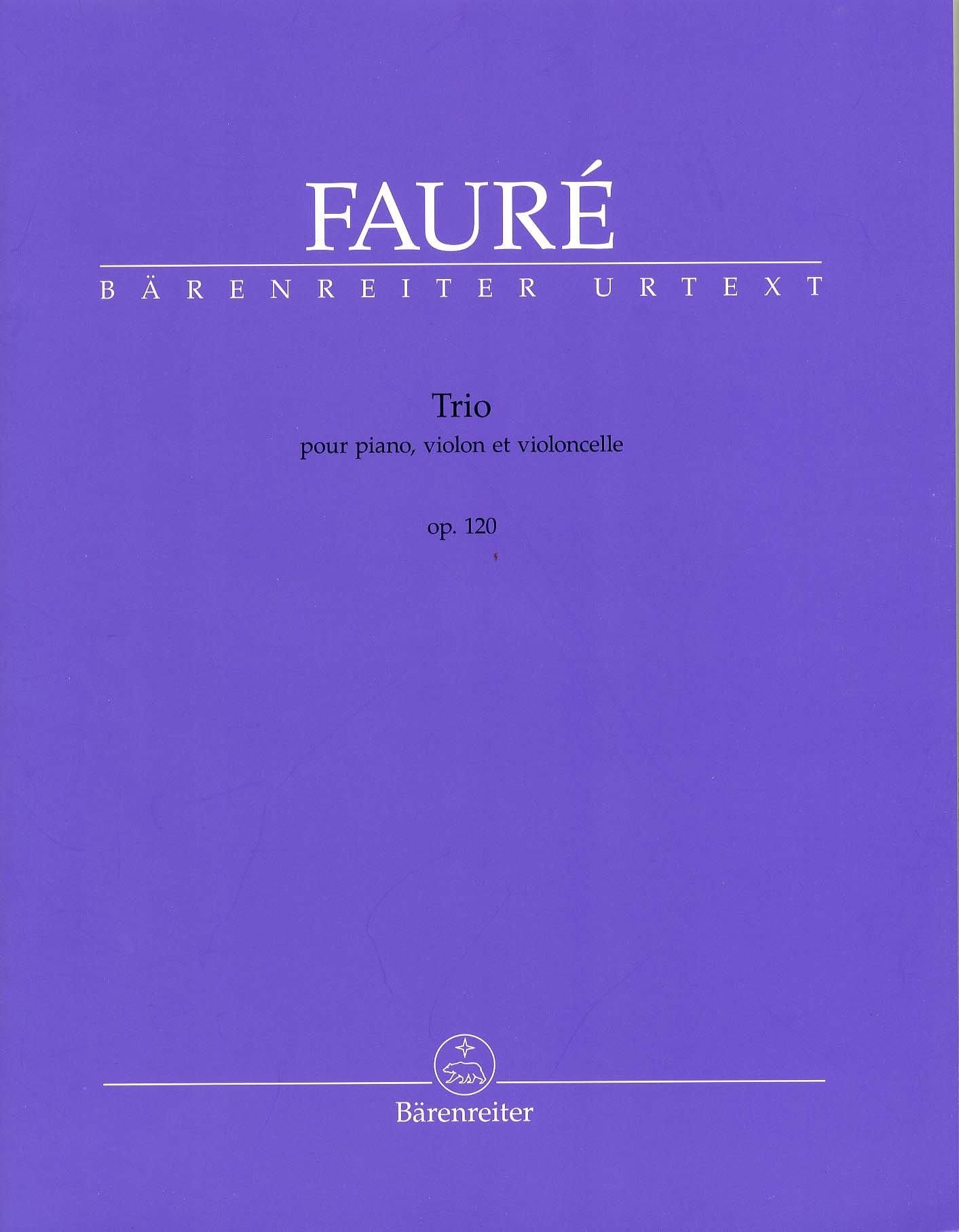フォーレ:ピアノ三重奏曲 ニ短調 op. 120(N 194)