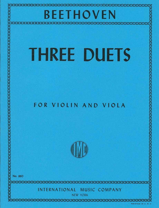 べートーヴェン:3つの二重奏曲 WoO 27