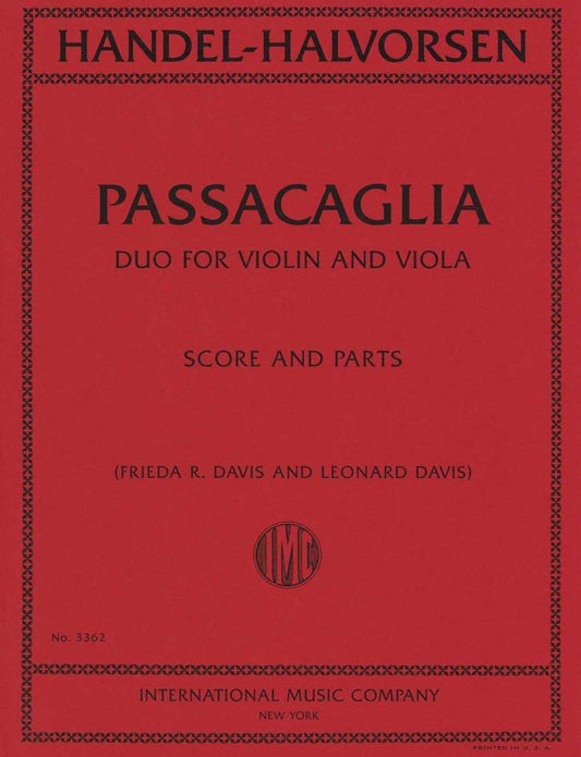 ヘンデル/ハルヴォルセン:パッサカリア