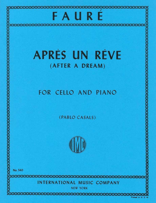 フォーレ:夢の後に op. 7-1