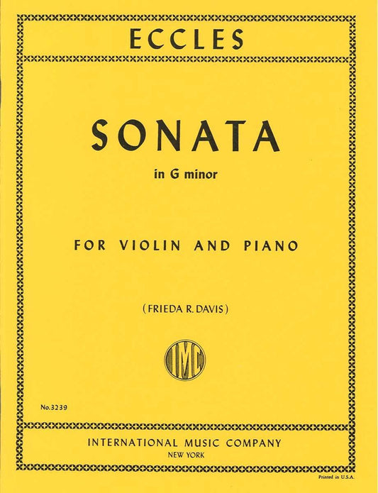 エックレス:ソナタ ト短調