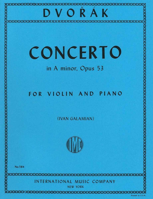 ドヴォルザーク:ヴァイオリン協奏曲 イ短調 op. 53