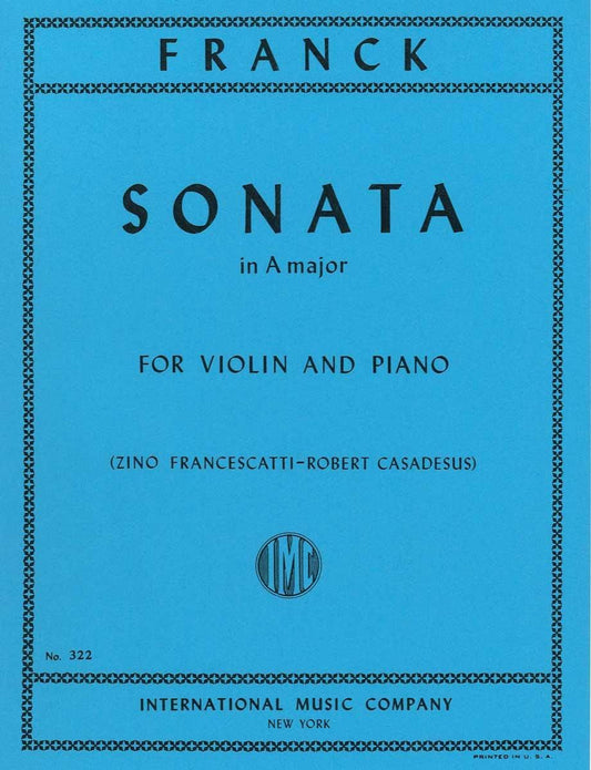 フランク:ヴァイオリン・ソナタ イ長調