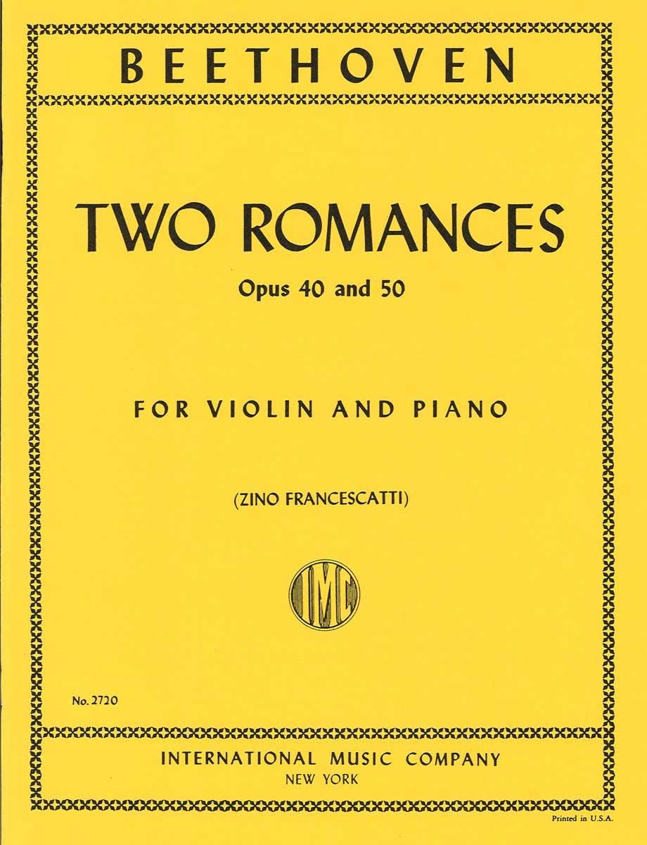 ベートーヴェン:ロマンス ト長調 op. 40、ヘ長調 op. 50