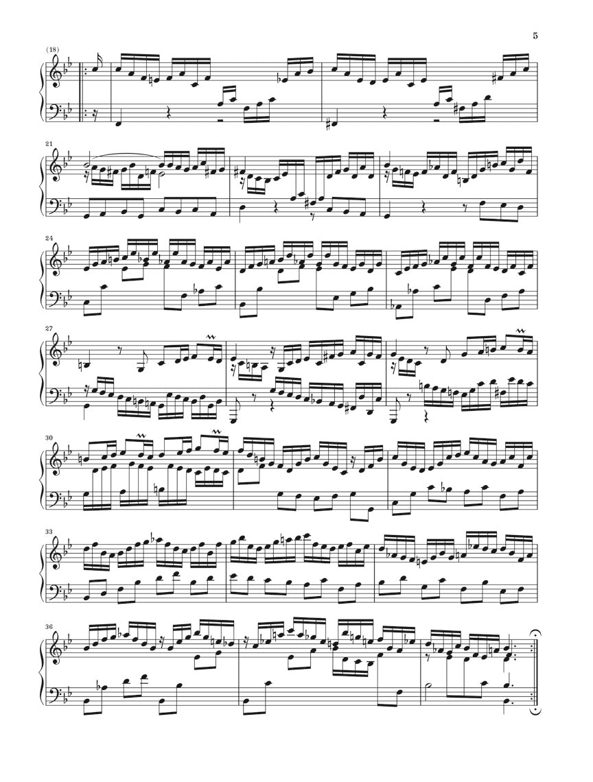 バッハ:パルティータ全曲 BWV 825 - 830(運指なし)