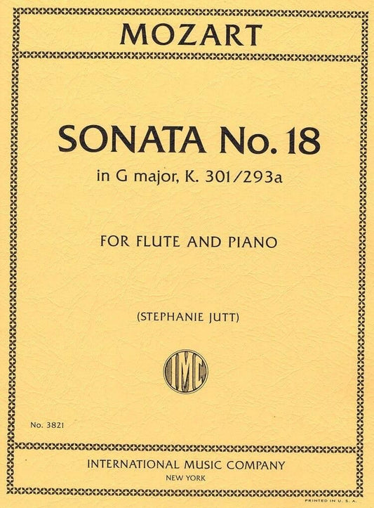 モーツァルト:ソナタ 第18番 ト長調 KV 301(293a)