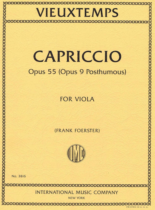 ヴュータン:ヴィオラ独奏のための カプリッチョ(奇想曲)ハ短調 op. 55
