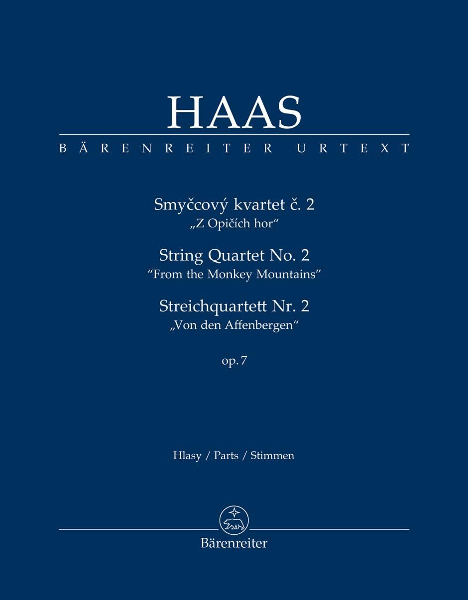ハース:弦楽四重奏曲 第2番 op. 7 「猿の山々から」