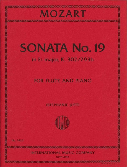 モーツァルト:ソナタ 第19番 変ホ長調 KV 302(293b)