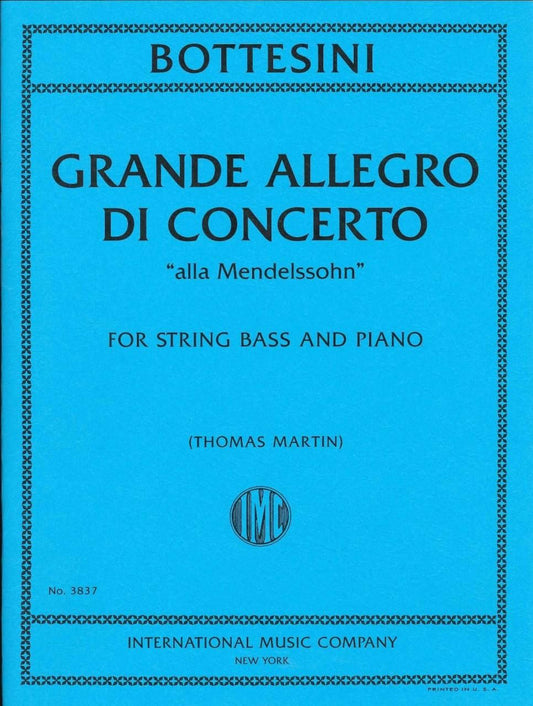 ボッテジーニ:演奏会用大アレグロ「メンデルスゾーン風」
