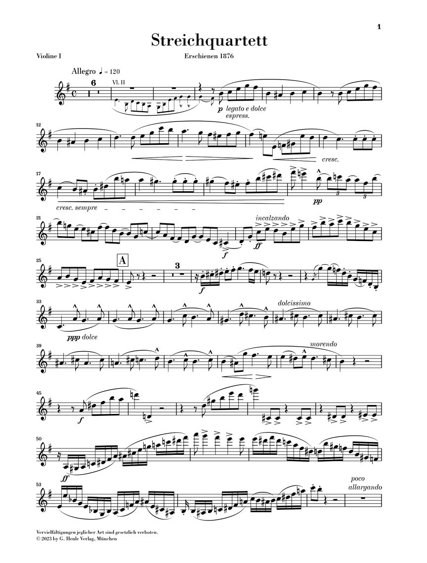 ヴェルディ:弦楽四重奏曲 ホ短調