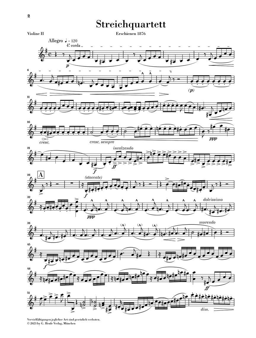 ヴェルディ:弦楽四重奏曲 ホ短調