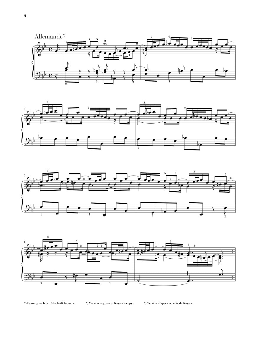 バッハ:フランス組曲 第2番 ハ短調 BWV 813
